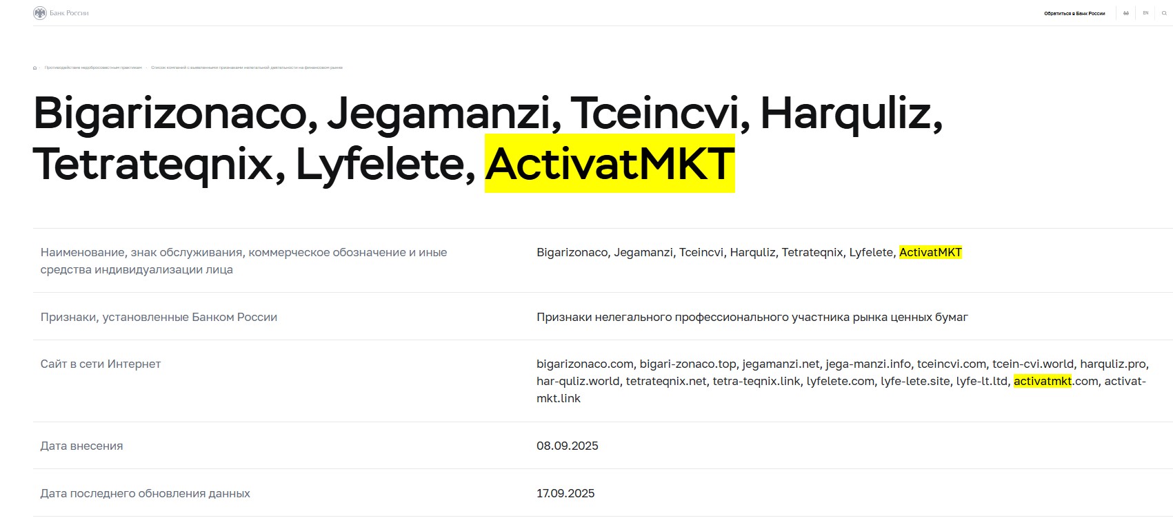 Клонированный лжеброкер Activat MKT не выводит средства и использует множество уловок для обмана инвесторов