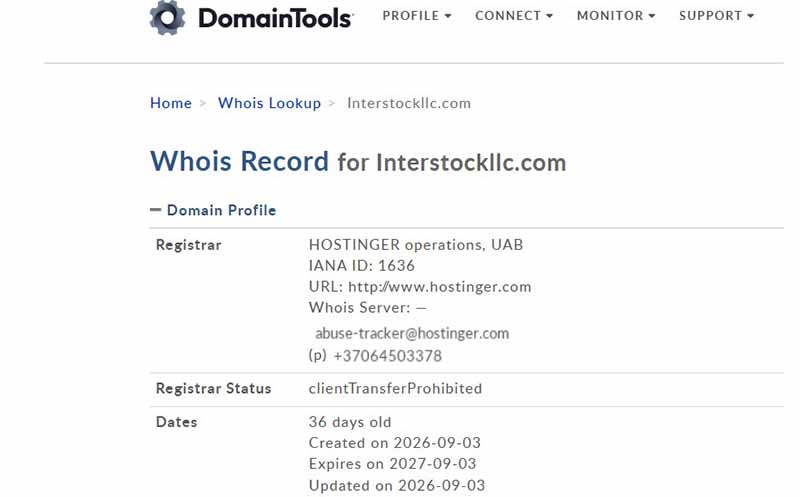 InterStock LLC (interstockllc.com) — проверка брокера и признаки мошеннической схемы