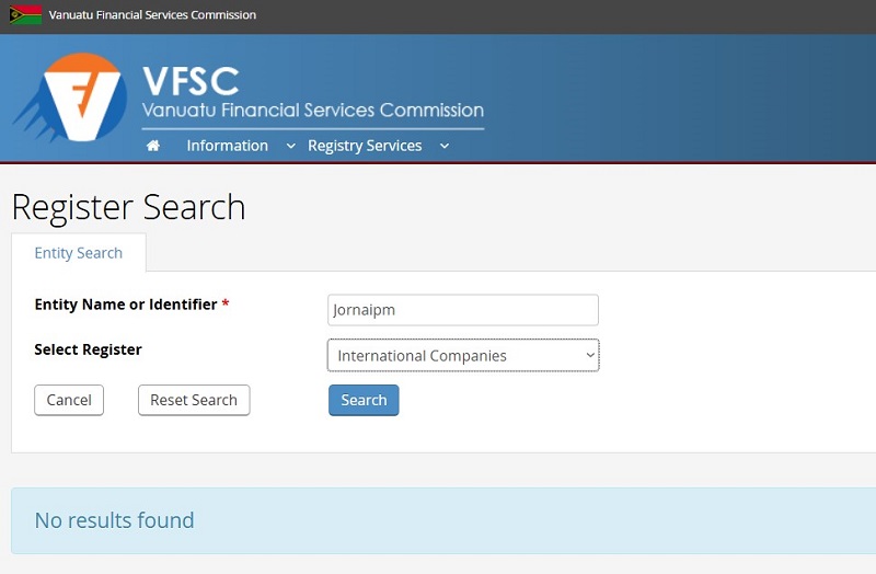 Брокер Jornaipm: очередной клонированный фейк для обмана инвесторов Брокер Jornaipm: очередной клонированный фейк для обмана инвесторов