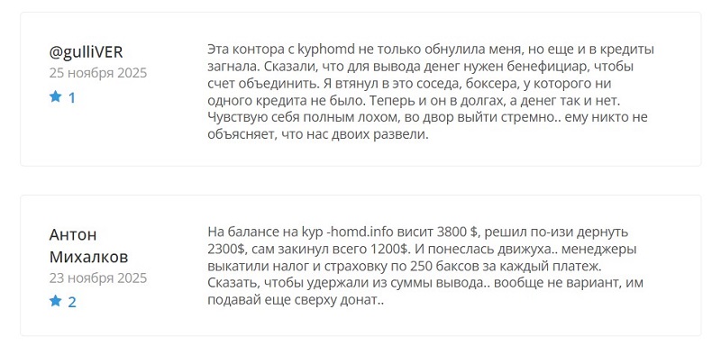 Обман брокером Kyphomd: чем опасна компания для потенциальных инвесторов