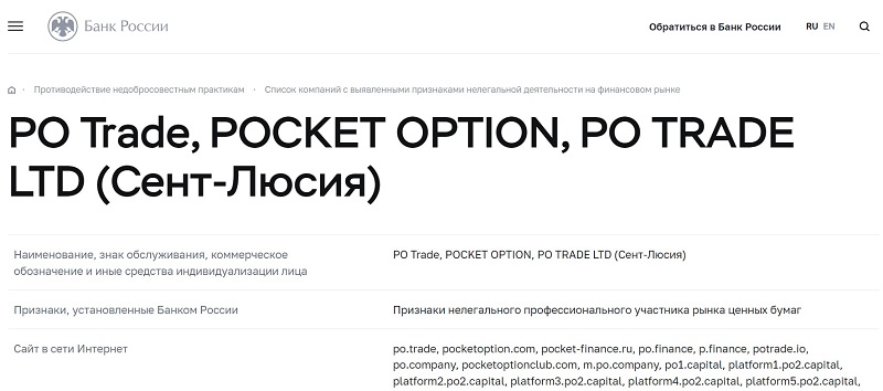 Брокер БО Pocket Option: обзор проекта на основе отзывов трейдеров