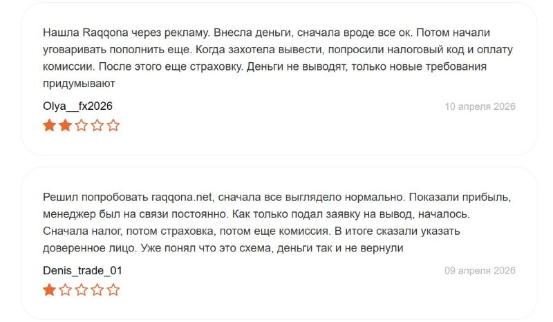 Raqqona — разоблачение еще одного лжеброкера, созданного шайкой серийных мошенников