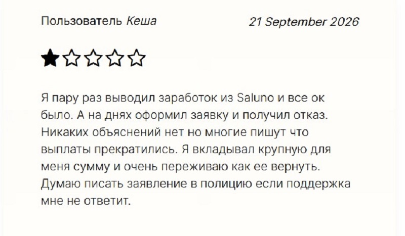 Какие проблемы связывают с инвестиционным проектом Saluno и действительно ли он так опасен?