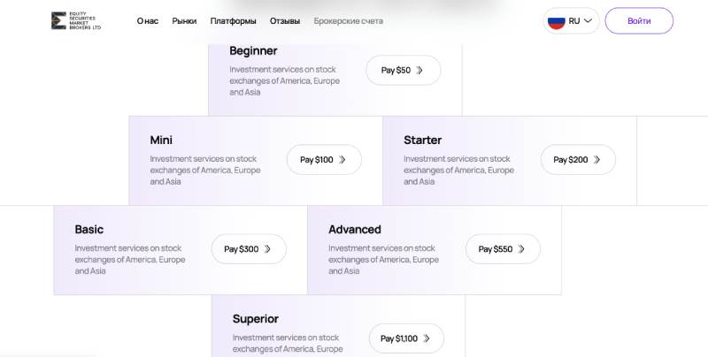 Equity Securities Market Brokers LTD